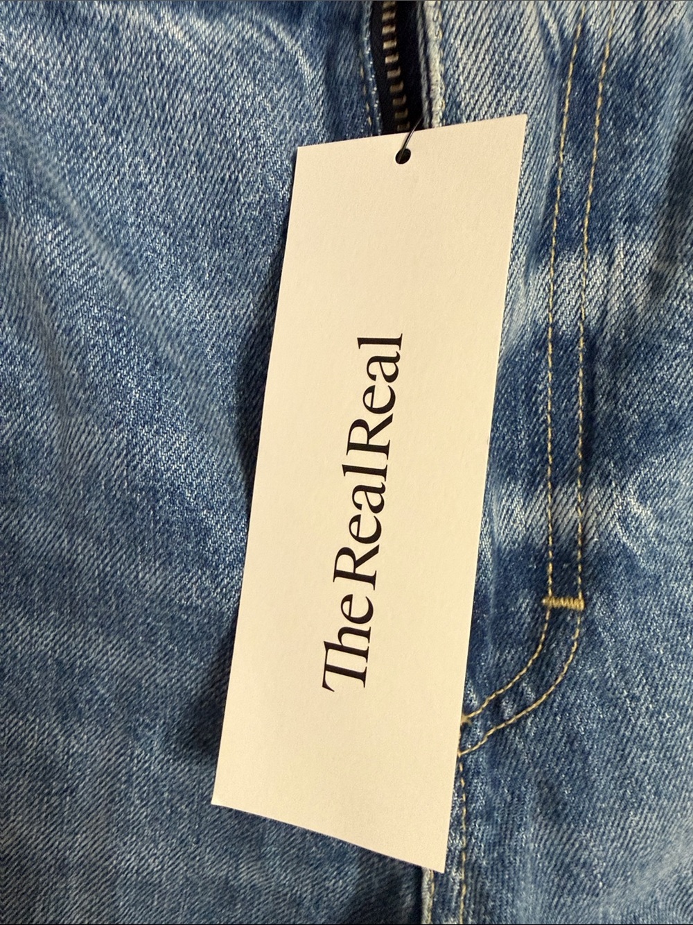 AMO. Woman Medium Blue Relaxed Straight Jeans - Picture 3 of 6